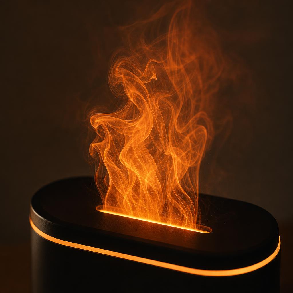 El vapor que parece fuego.